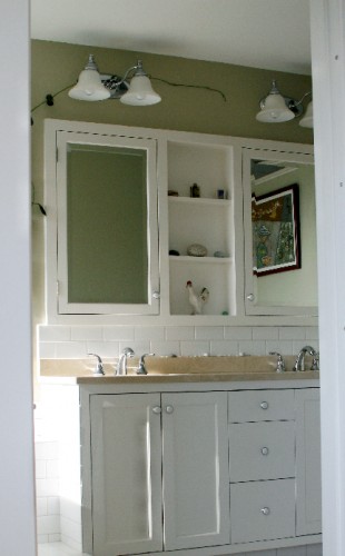 Custom Medicine Cabinet & Vanity by Chuck Rule.